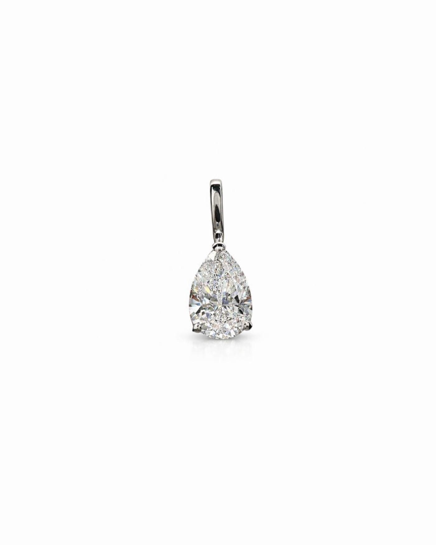 Pendentif Solitaire Poire